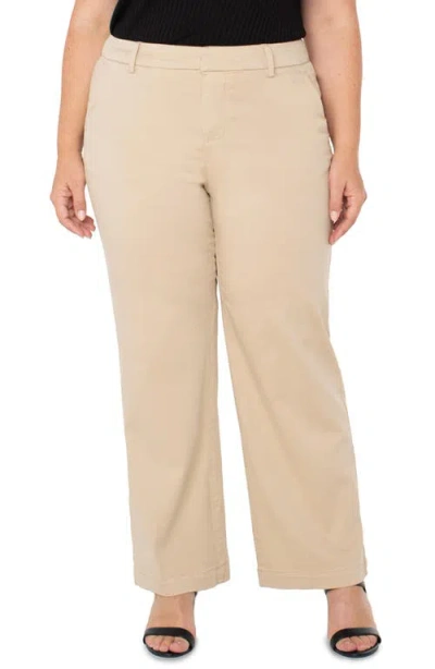 Liverpool Los Angeles Kelsey Wide Leg Knit Pants In Cappuccino