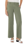 Liverpool Los Angeles Kelsey Wide Leg Knit Pants In Green