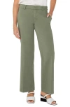 Liverpool Los Angeles Kelsey Wide Leg Knit Pants In Martini Olive