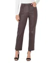 Liverpool Los Angeles Kennedy High Rise Ankle Straight Jeans In Raisin In Purple