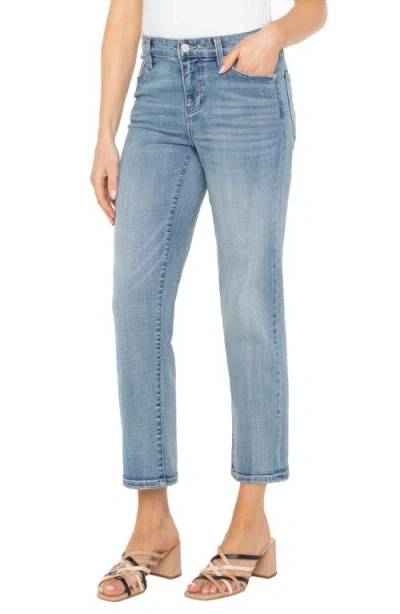 Liverpool Los Angeles Kennedy Mid Rise Ankle Straight Leg Jeans In Camino Real