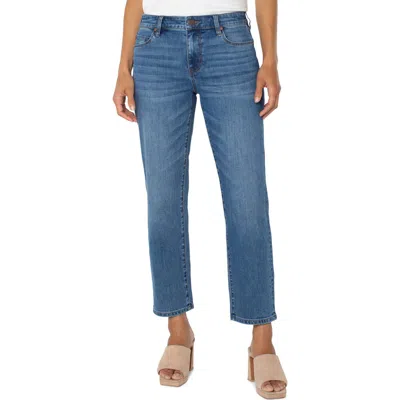 Liverpool Los Angeles Kennedy Mid Rise Ankle Straight Leg Jeans In Temecula