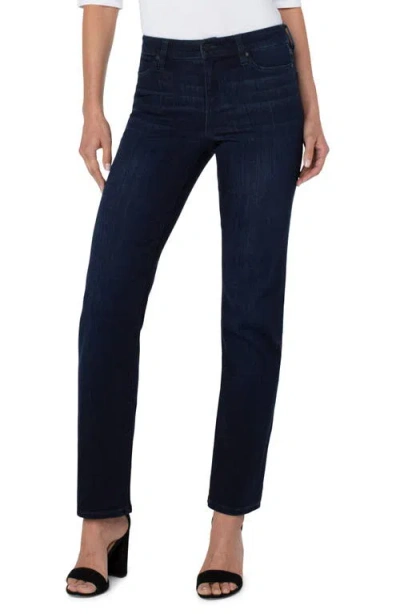 Liverpool Los Angeles Kennedy Mid Rise Straight Leg Jeans In Mirror Cove