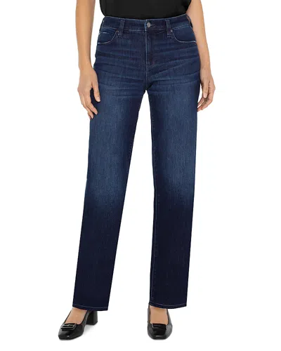 LIVERPOOL LOS ANGELES KENNEDY MID RISE STRAIGHT LEG JEANS IN UPLAND