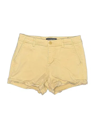 Pre-owned Liverpool Los Angeles Khaki Shorts In Yellow