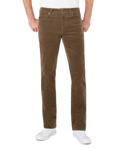 Liverpool Los Angeles Kingston Modern Slim Straight Corduroy Jeans In Oat In Brown