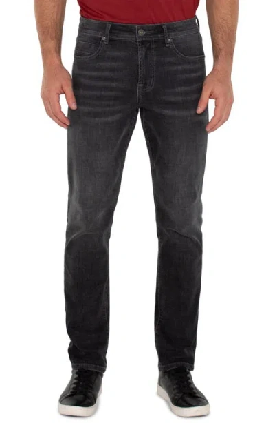 Liverpool Los Angeles Kingston Modern Straight Leg Jeans In Coal