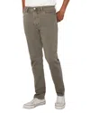 Liverpool Los Angeles Kingston Modern Slim Straight Leg Twill Pants In Pewter Green