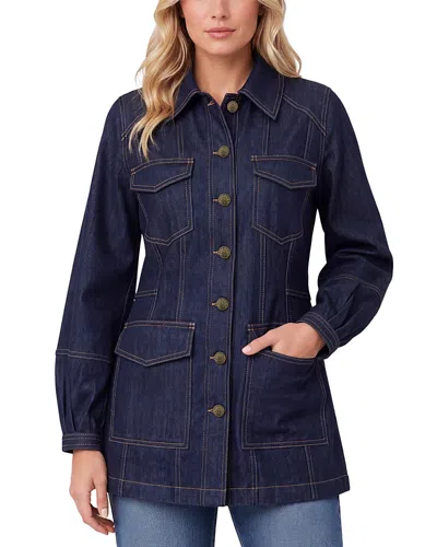 Liverpool Los Angeles Lantern Sleeve Denim Jacket In Blue