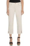 Liverpool Los Angeles Liv Frayed Split Hem Non-skinny Skinny Jeans In Seaside Dunes