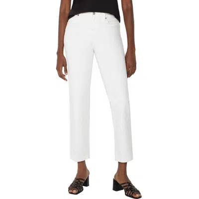 Liverpool Los Angeles Liv Non-skinny Skinny Jeans In Bone White