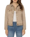 Liverpool Los Angeles Liverpool Denim Jacket In Biscuit Tan