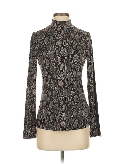 Pre-owned Liverpool Los Angeles Long Sleeve Blouse In Black