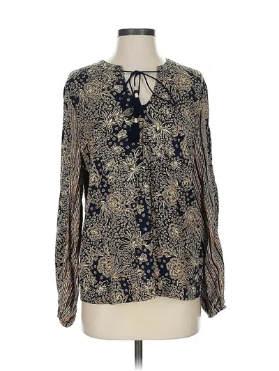 Pre-owned Liverpool Los Angeles Long Sleeve Blouse In Gold