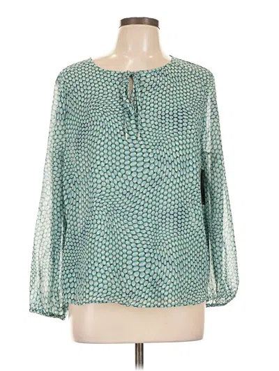 Liverpool Los Angeles Long Sleeve Blouse In Teal