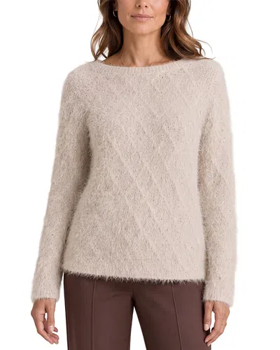 Liverpool Los Angeles Long Sleeve Boat Neck Sweater In Neutral