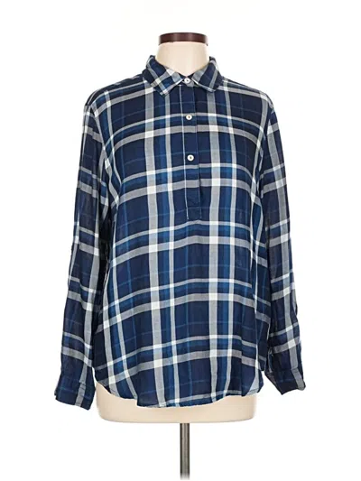 Pre-owned Liverpool Los Angeles Long Sleeve Button Down Shirt In Blue