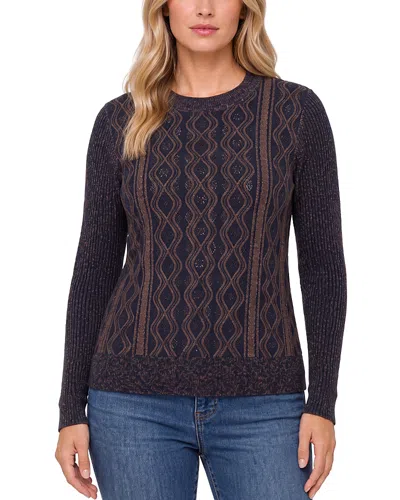 Liverpool Los Angeles Long Sleeve Crewneck Sweater In Brown