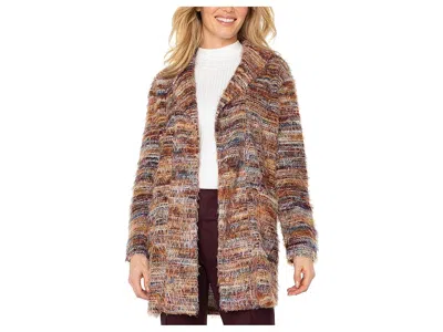 Liverpool Los Angeles Long Sleeve Open Front Cardigan In Multi