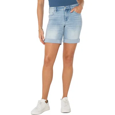 Liverpool Los Angeles Marley Cuffed Denim Girlfriend Shorts In Clarkdale
