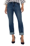 Liverpool Los Angeles Marley High Waist Cuff Girlfriend Jeans In Rushland