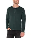 Liverpool Los Angeles Long Sleeve Henley In Green
