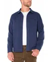 Liverpool Los Angeles Long Sleeve Button Front Knit Shirt In Blue