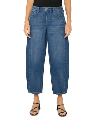 Liverpool Los Angeles Mid Rise Barrel Jeans In Hartzell