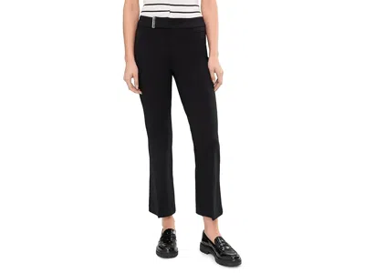 Liverpool Los Angeles Mid-rise Crop Flare Pant With Extended Tab 27.5 Inseam In Black
