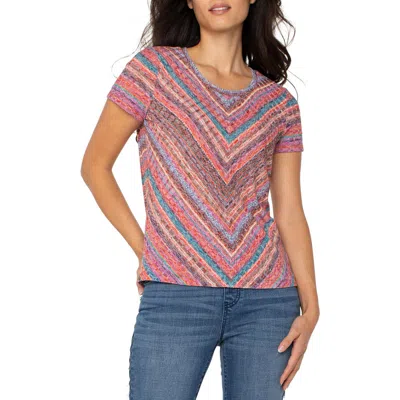 LIVERPOOL LOS ANGELES LIVERPOOL LOS ANGELES MITER STRIPE T-SHIRT