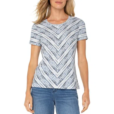LIVERPOOL LOS ANGELES LIVERPOOL LOS ANGELES MITER STRIPE T-SHIRT