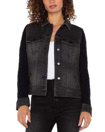 Liverpool Los Angeles Mixed Media Jacket In Arvis Drive