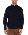 Liverpool Los Angeles Mock Neck Sweater In Navy
