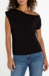 Liverpool Los Angeles One-shoulder Top In Black