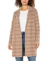 Liverpool Los Angeles Coatigan Open Front Cardigan Sweater In Neutral