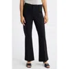 Liverpool Los Angeles Patch Pocket Flare Leg Pants In Black
