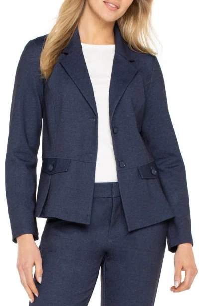 Liverpool Los Angeles Peplum Blazer In Blue