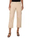 Liverpool Los Angeles Crop Straight Leg Linen Blend Utility Pants