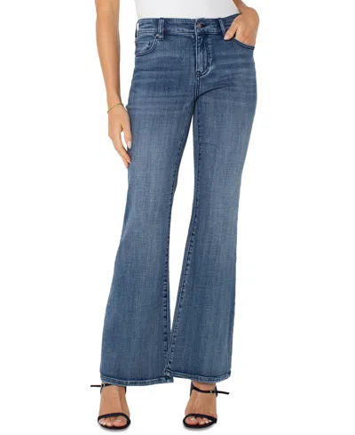 Liverpool Los Angeles Petite Hannah Flare Jeans In Jensen
