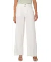 Liverpool Los Angeles Petite Hannah Utility-detail Flare-leg Pants In Whipped Cream
