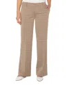 Liverpool Los Angeles Petite Kelsey Check Wide-leg Pants In Neutral