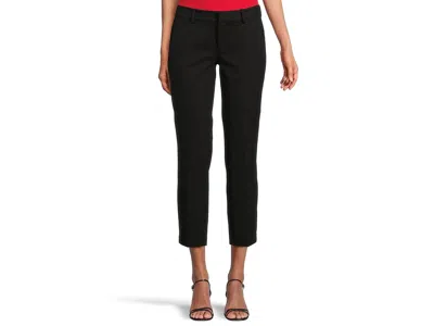 Liverpool Los Angeles Petite Kelsey Straight Leg Trousers In Super Stretch Ponte Knit In Black