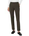 Liverpool Los Angeles Petite Kelsey Straight Pants In Brown