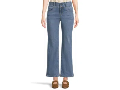 Liverpool Los Angeles Petite Kennedy High-rise Straight Jeans With Double Waistband 30 In Blue