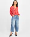 Liverpool Los Angeles Petite Mid-rise Barrel-leg Jeans In Isla Vista