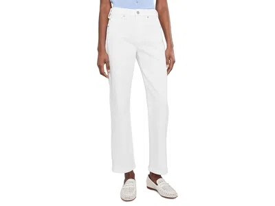 Liverpool Los Angeles Petite Mid-rise Kennedy Straight Leg Jean 28 Inseam In White