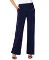 Liverpool Los Angeles Pleat Front Wide Leg Pants In Cadet Blue