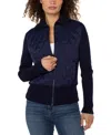 Liverpool Los Angeles Petite Quilted Jacket In Blue