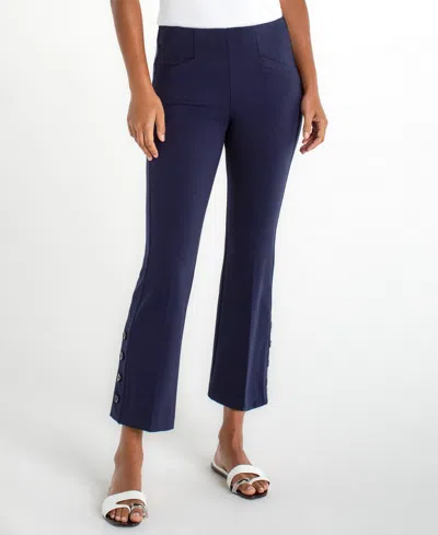 Liverpool Los Angeles Petite Stella Pull-on Kick Flare Pants In Blue