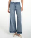 Liverpool Los Angeles Petite Super Stride Wide-leg Jeans In Blue